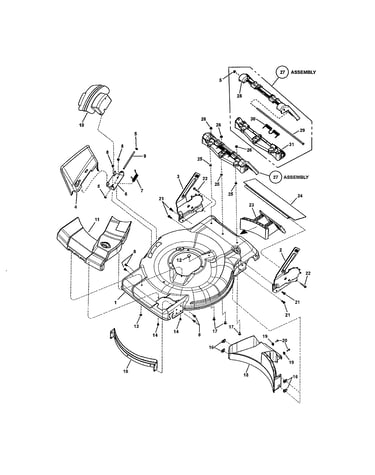 Deck-front wheel drive/hi-wheel