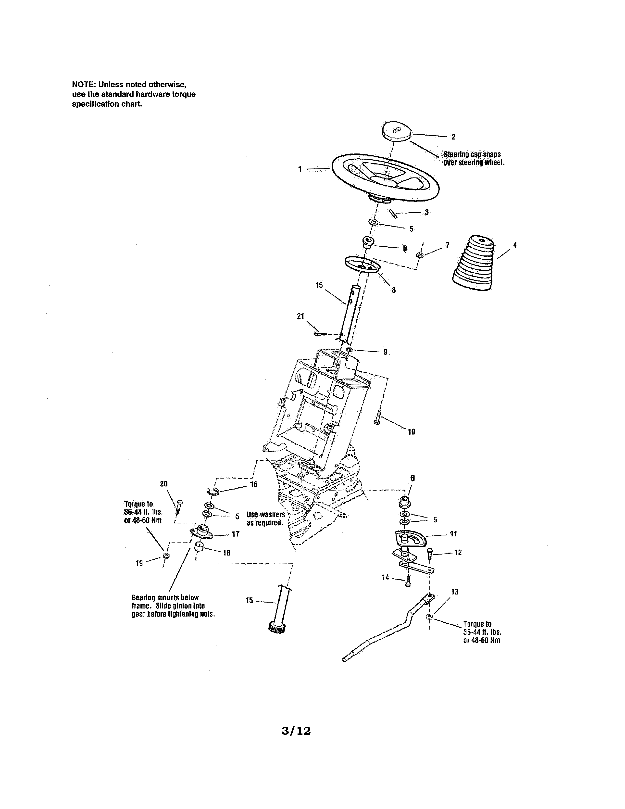 STEERING - MANUAL STEERING