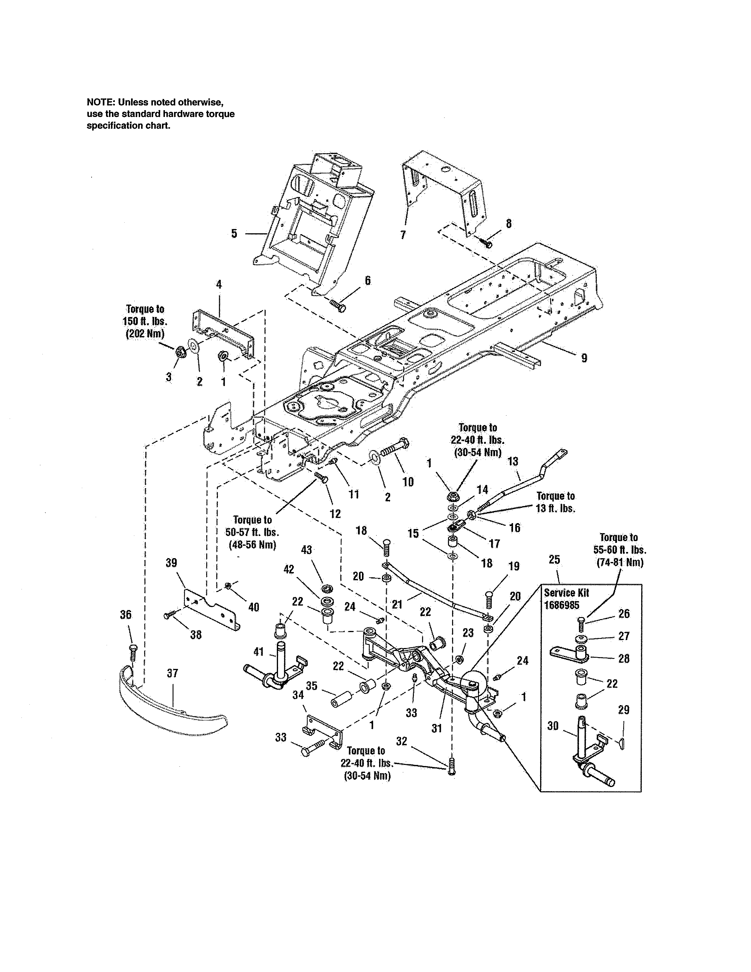 FRAME & FRONT AXLE