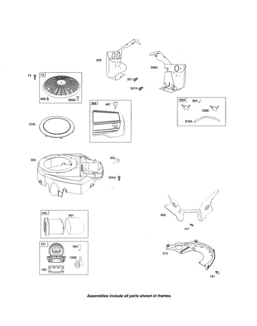 Blower housing/air cleaner