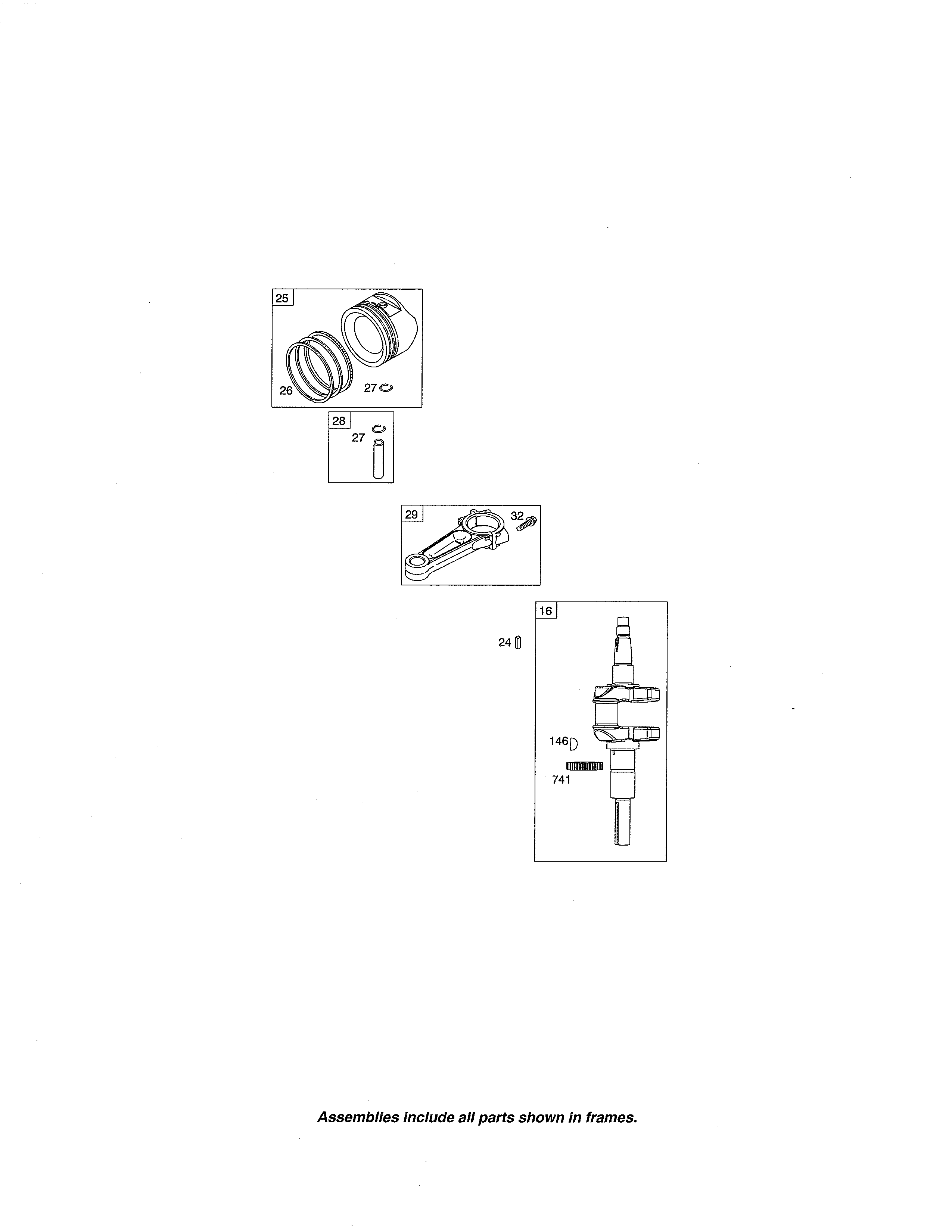 Crankshaft/piston