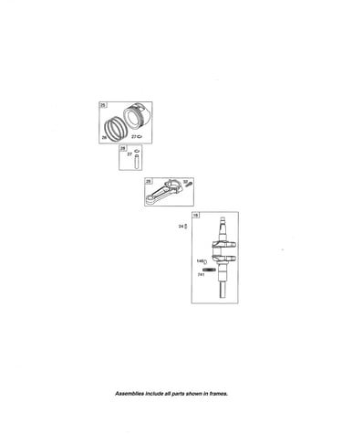Crankshaft/piston