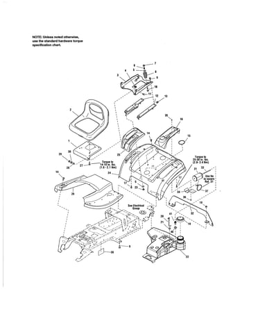 Seat & deck - evap compliant