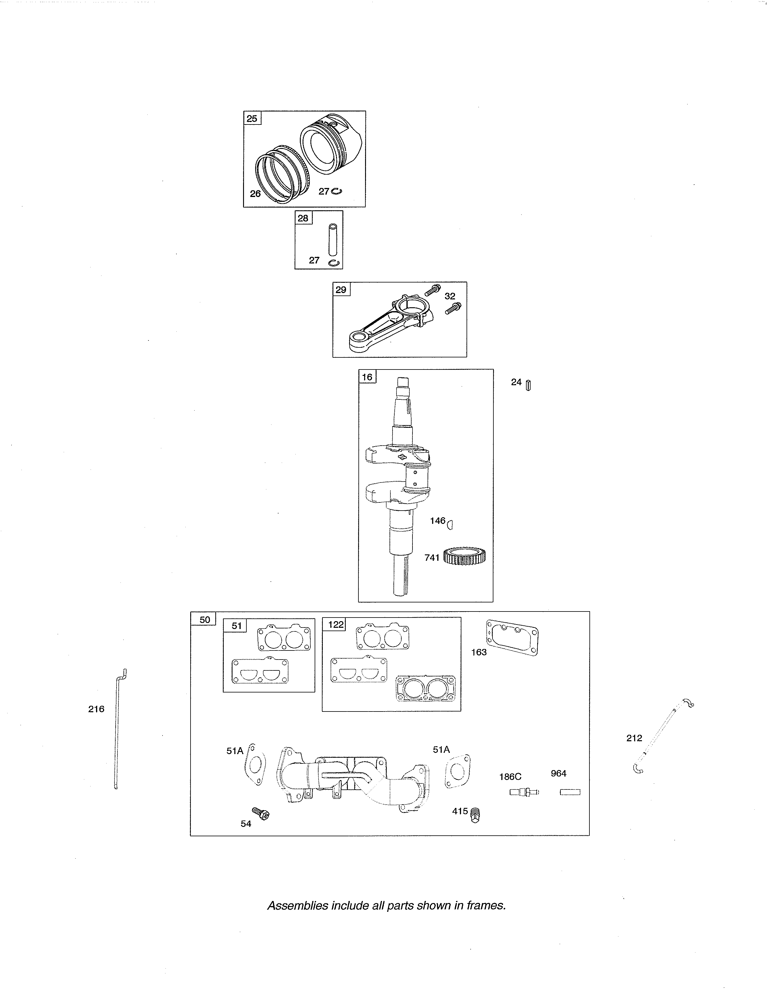 Manifold-intake/crankshaft