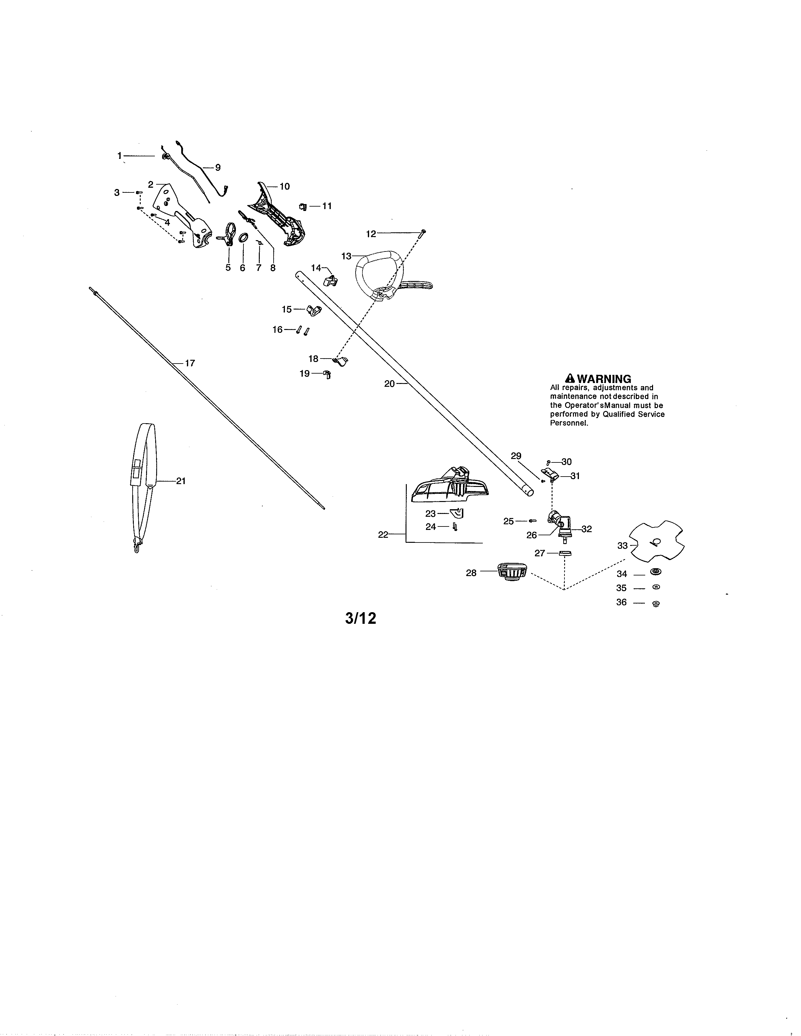 Shaft/handle/shield