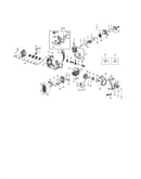 Cylinder/muffler/fuel tank