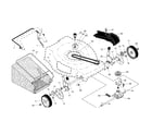 Craftsman 917370410 drive control/gear case/wheels diagram