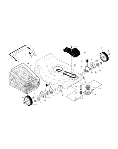 Drive control/gear case/wheels