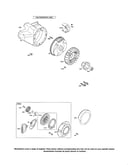 Rewind starter/flywheel
