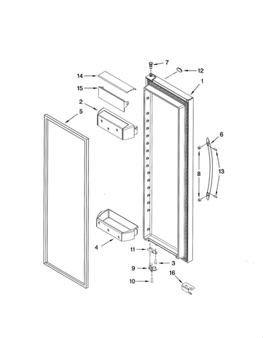 Refrigerator door