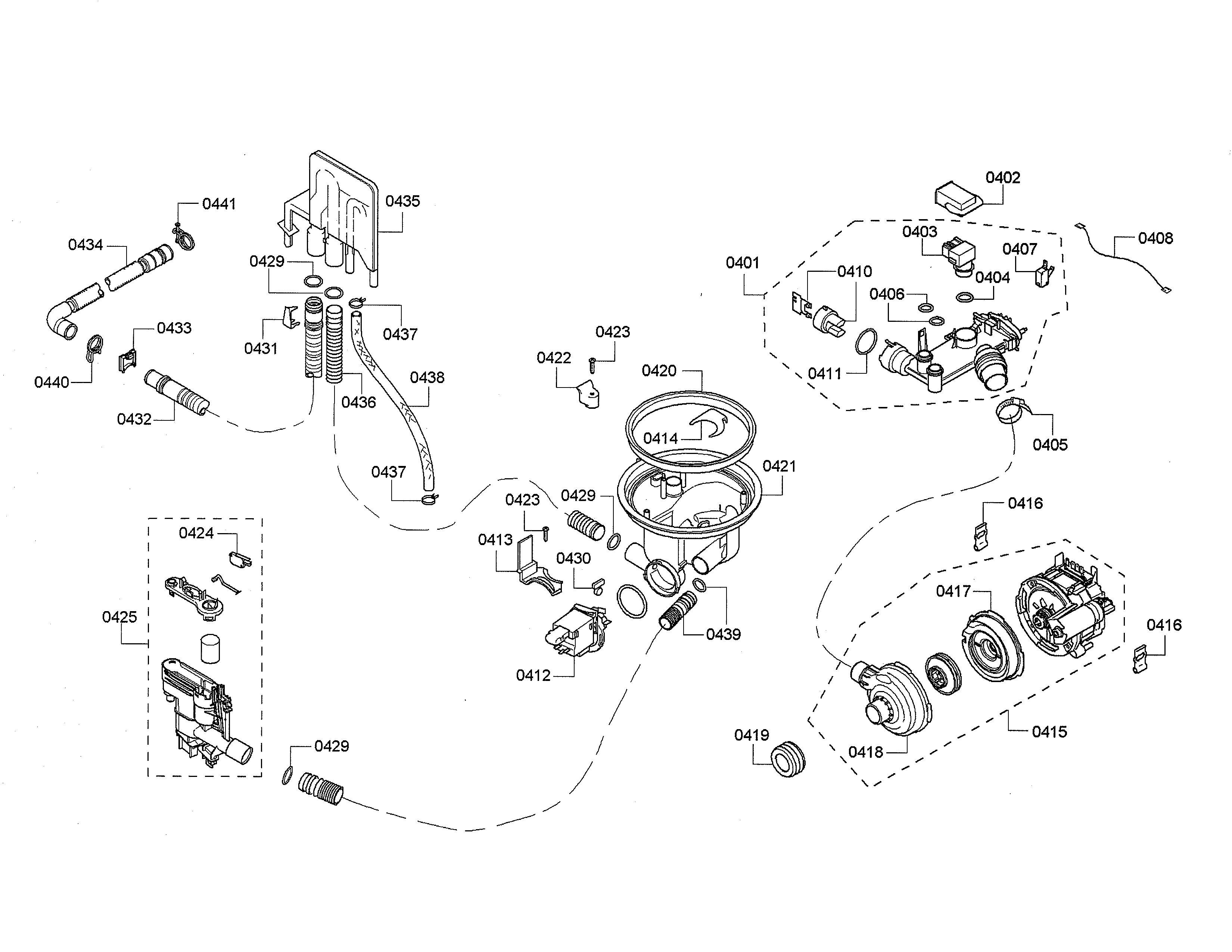 Sump/heater/pump