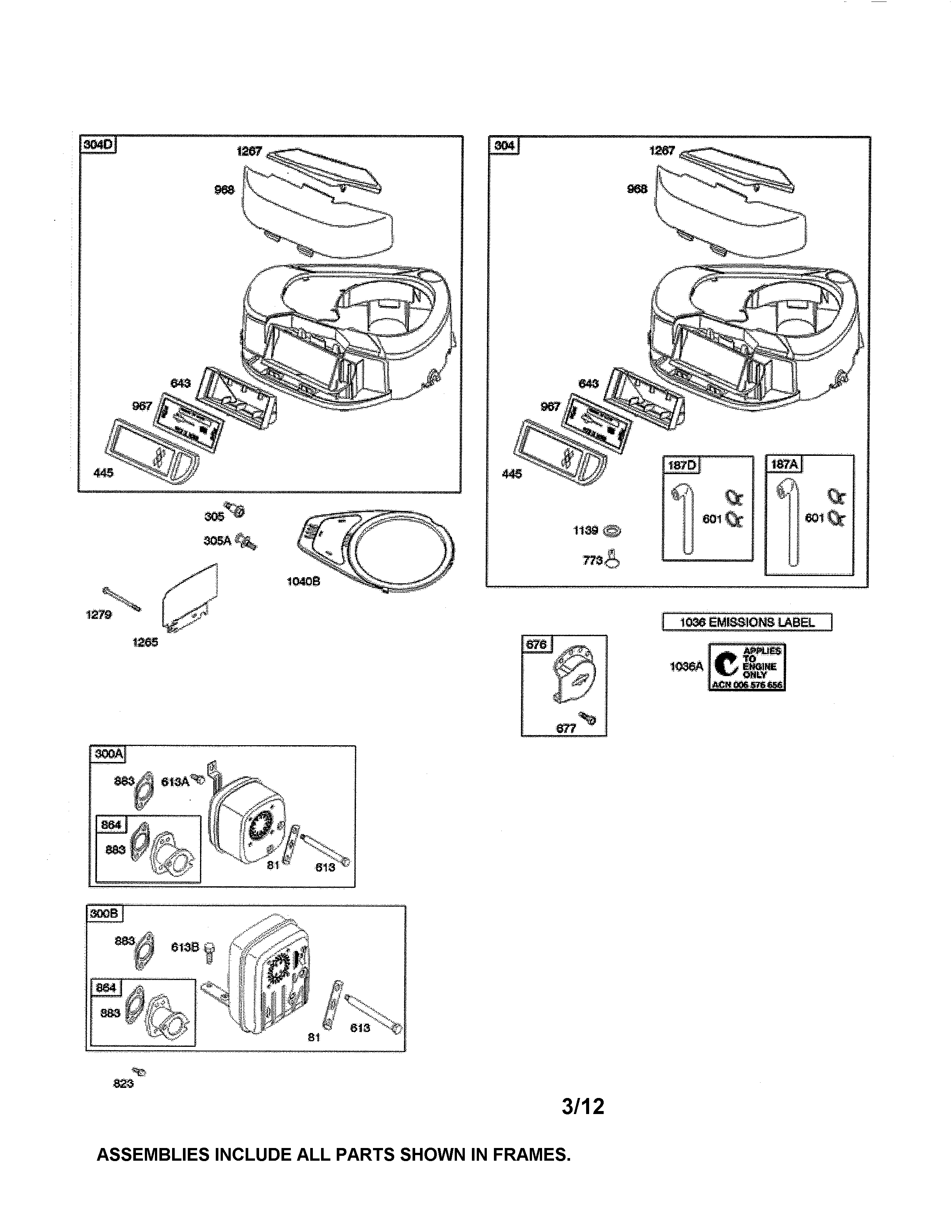 BLOWER HOUSING/AIR CLEANER