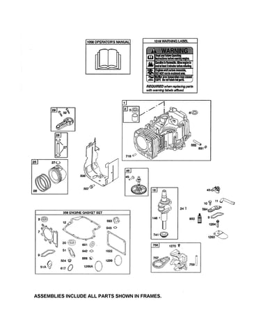 Cylinder/crankshaft