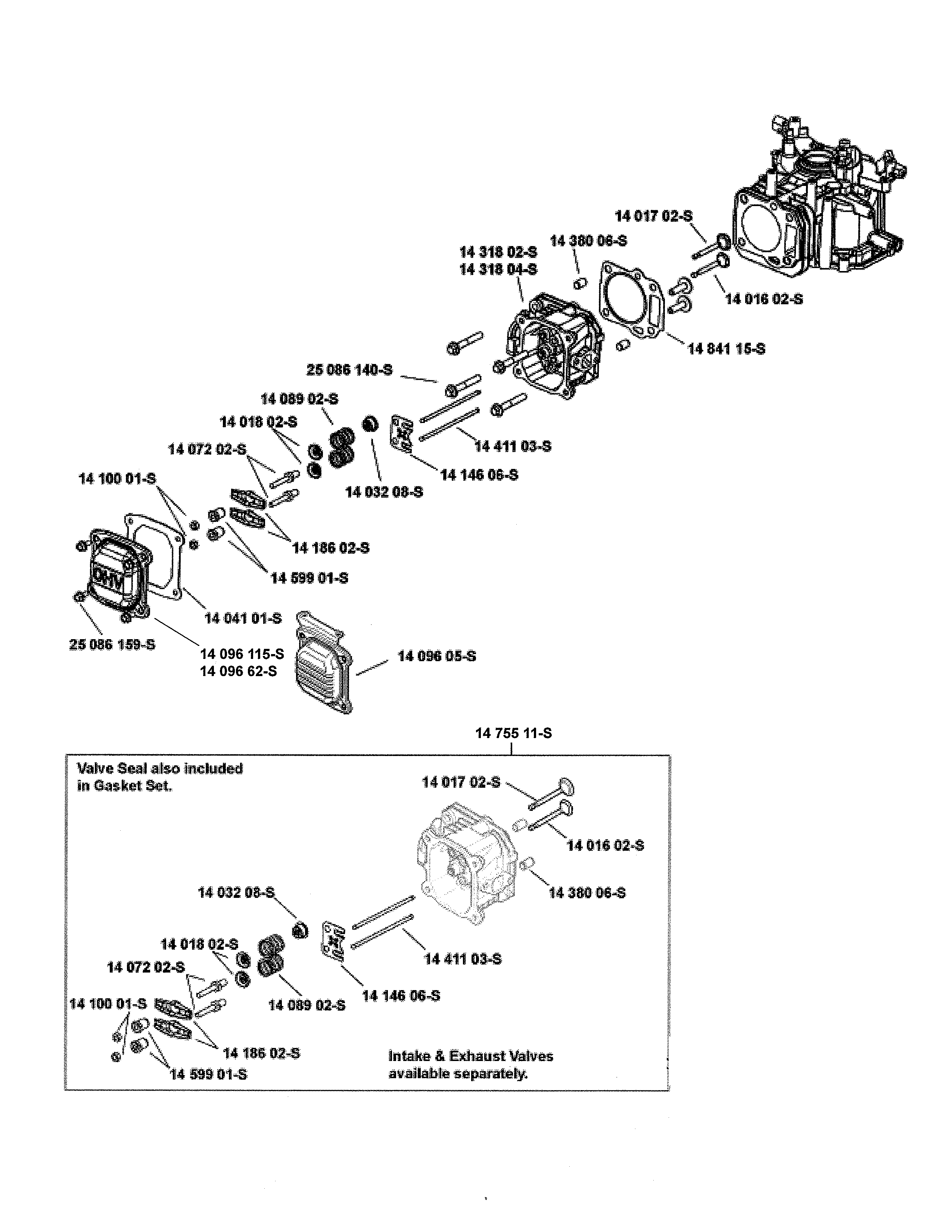 Head/valve/breather
