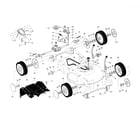 Craftsman 917371033 drive control/gear case/wheels diagram
