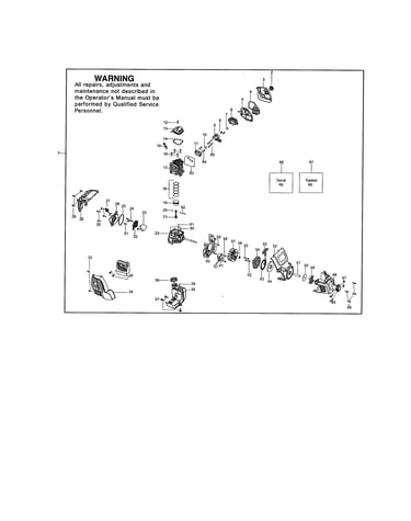 Cylinder/crankcase/muffler