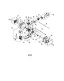 Muffler/fuel tank/short block