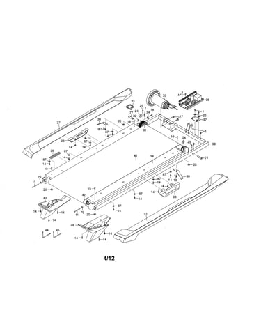 Walking belt/drive motor