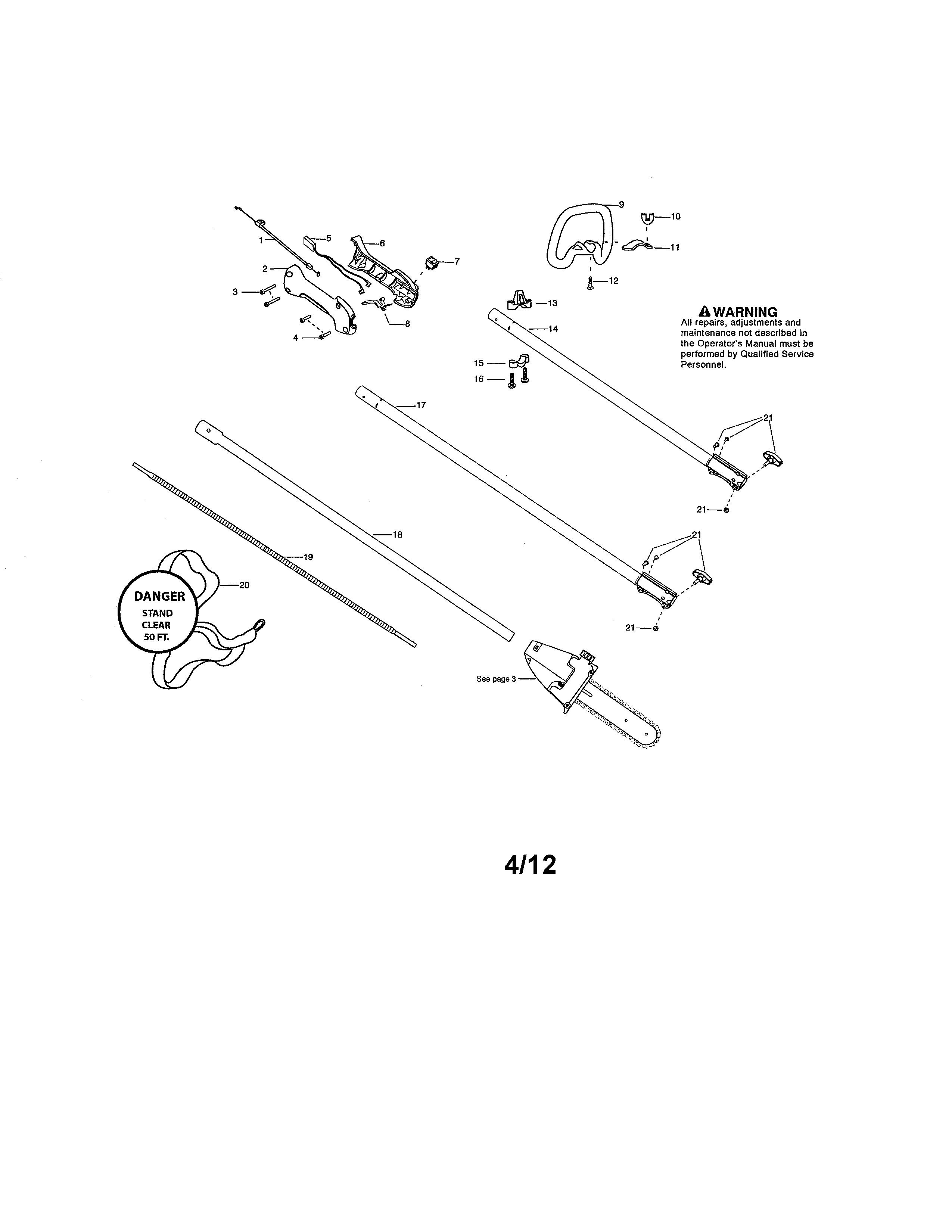 Drive shaft/handle