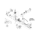 Cylinder/fuel tank/crankcase