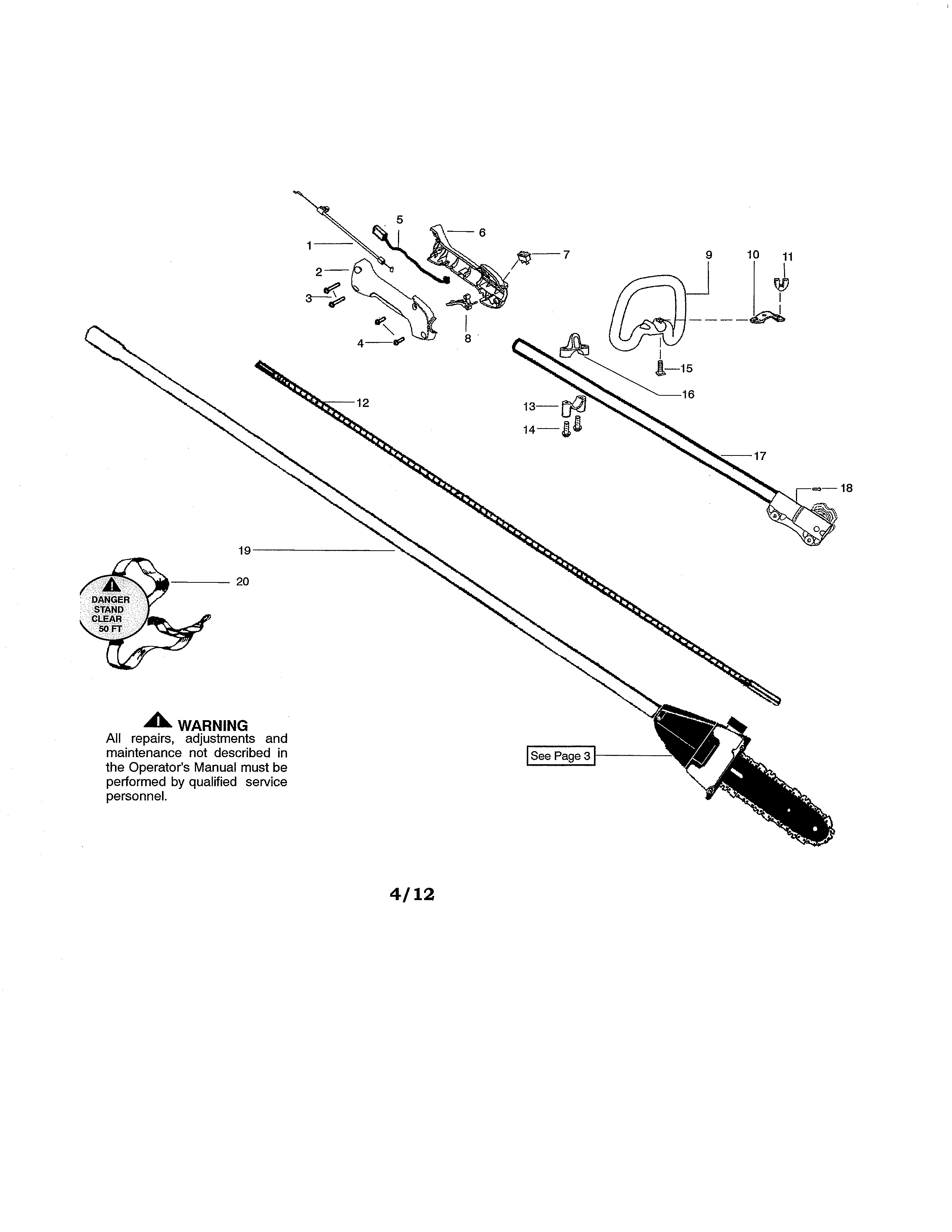 Handle/drive shaft