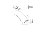 Poulan P1500 S.A. TYPE 2 drive shaft/handle/shield diagram