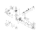 Cylinder/fuel tank/crankcase