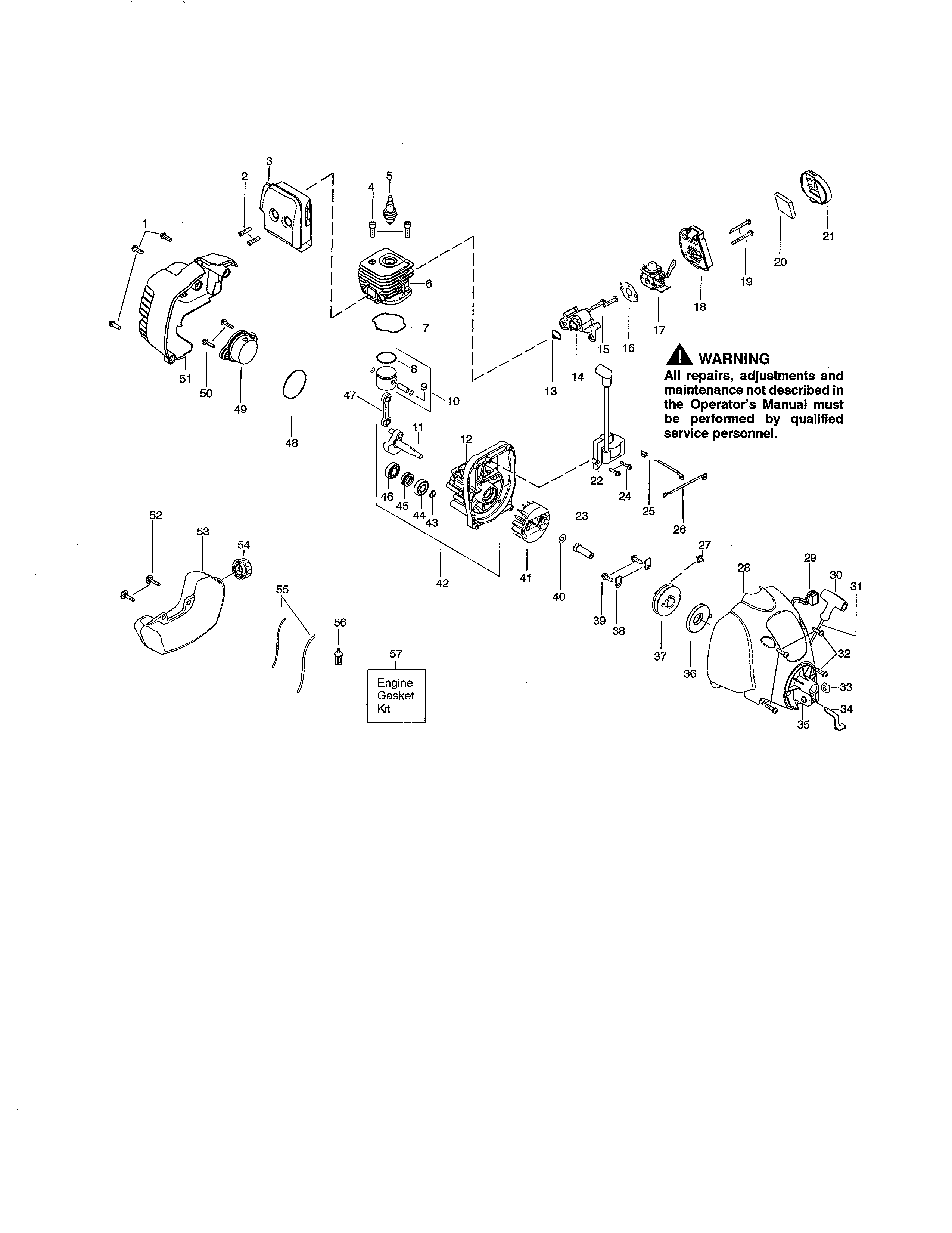CYLINDER/CRANKCASE/FUEL TANK