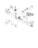 Cylinder/fuel tank/crankcase