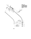 Drive shaft/handle/shield