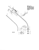 Drive shaft/handle/shield