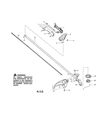Drive shaft/shield/handle