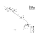 Drive shaft/handle/shield
