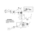 Muffler/cylinder/crankcase