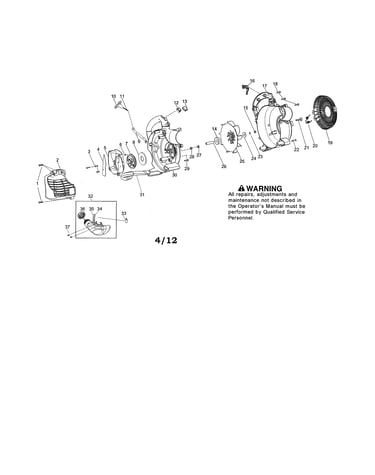 Scroll/impeller/handle