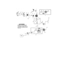 Poulan P325 (ROW) TYPE 1 muffler/cylinder/crankcase diagram