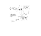 Poulan GBV 345 TYPE 3 muffler/cylinder/crankcase diagram