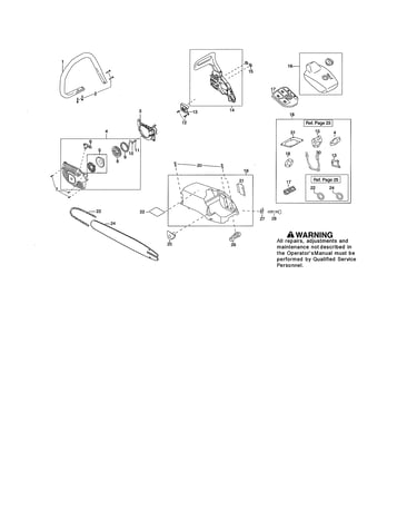 Shield/bar/chain/chain brake