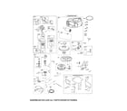 Briggs & Stratton 31C707-3487-G5 carburetor/blower housing/motor-starter diagram