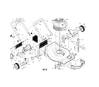 Craftsman 917370401 engine/housing/handle diagram