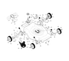 Craftsman 917370940 drive control/gear case/wheels diagram