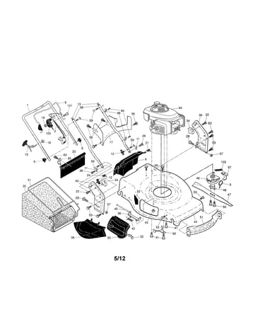 Engine/housing/handle
