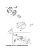 Flywheel/blower housing/rewind starter