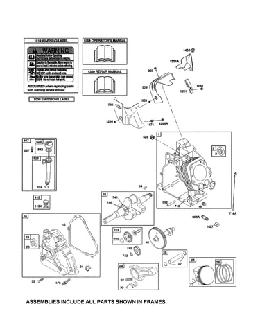 Cylinder/crankshaft/crankcase