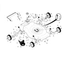 Craftsman 917370911 drive control/gear case/wheels diagram