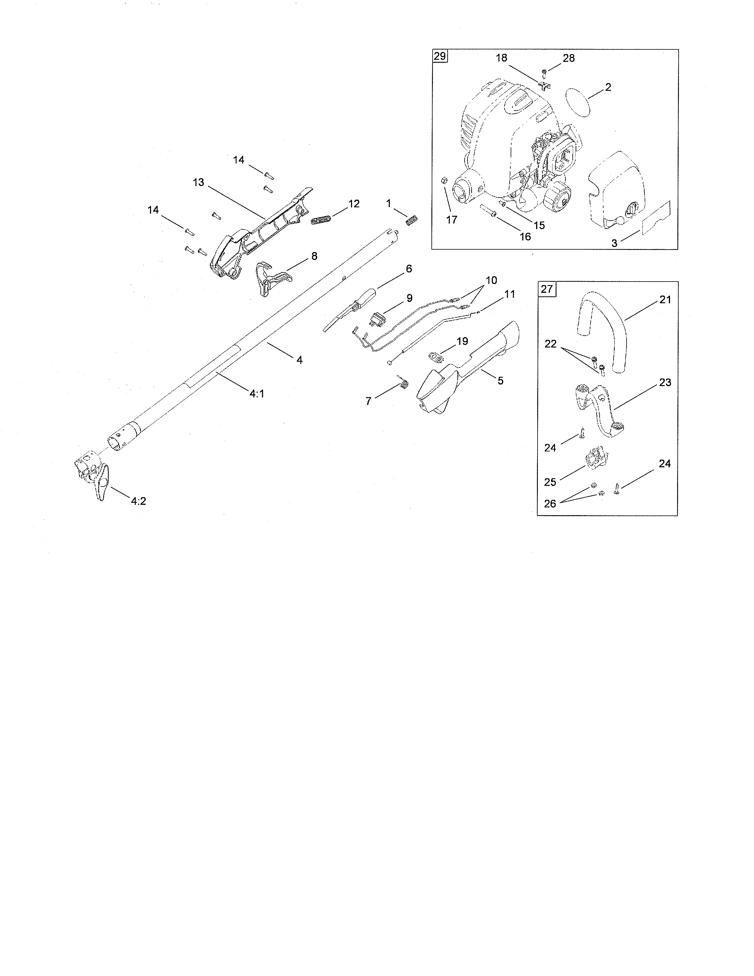 Powerhead/upper shaft/handle