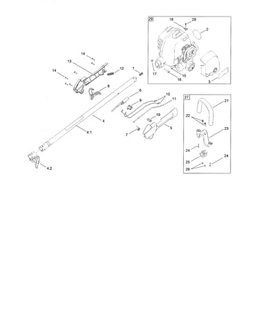 Powerhead/upper shaft/handle