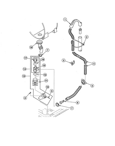 Drain hose/pump