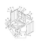 Washer base/panels/rear panel