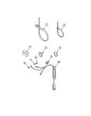 Washer lead-in cord/wire ties/clips
